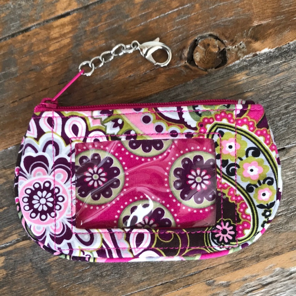 Vera Bradley Pink Coin Purse ID Wallet NWOT